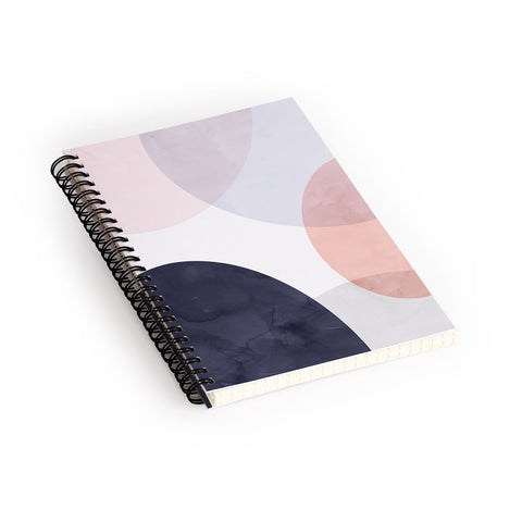 Emanuela Carratoni Pastel Shapes Spiral Notebook