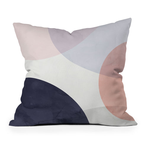 Emanuela Carratoni Pastel Shapes Throw Pillow