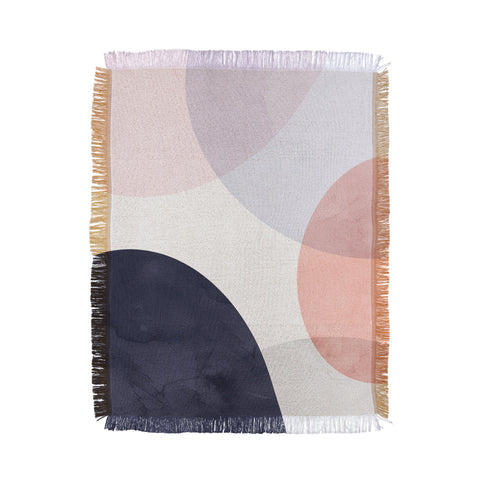 Emanuela Carratoni Pastel Shapes Throw Blanket