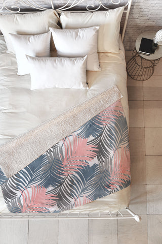 Emanuela Carratoni Pattern Jungle Fleece Throw Blanket