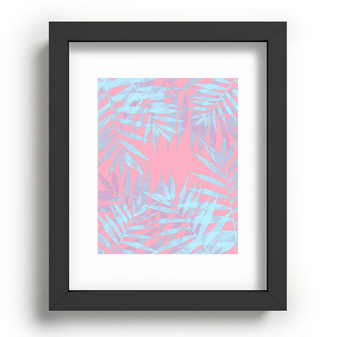Emanuela Carratoni Pink and Blue Tropicana Recessed Framing Rectangle