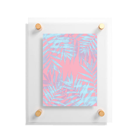 Emanuela Carratoni Pink and Blue Tropicana Floating Acrylic Print