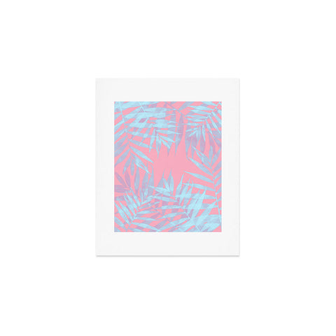 Emanuela Carratoni Pink and Blue Tropicana Art Print