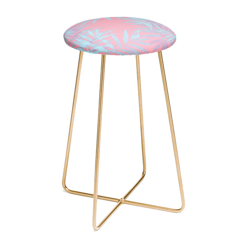 Emanuela Carratoni Pink and Blue Tropicana Counter Stool
