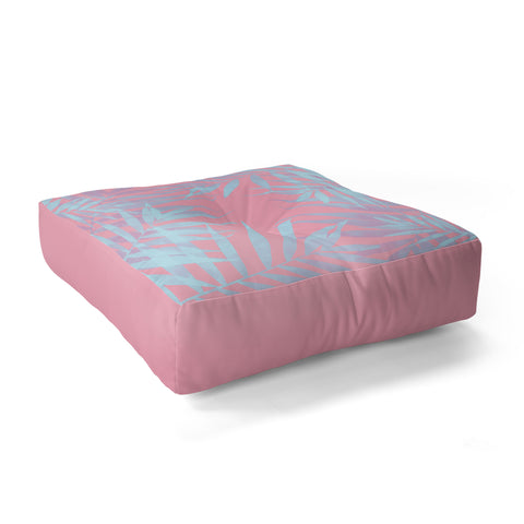 Emanuela Carratoni Pink and Blue Tropicana Floor Pillow Square