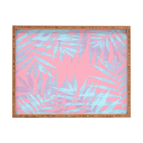 Emanuela Carratoni Pink and Blue Tropicana Rectangular Tray