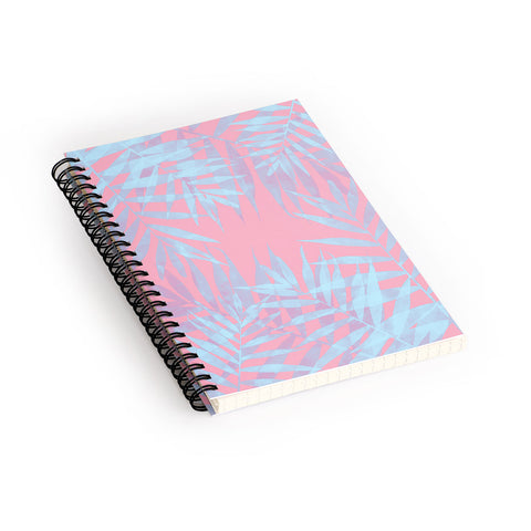 Emanuela Carratoni Pink and Blue Tropicana Spiral Notebook