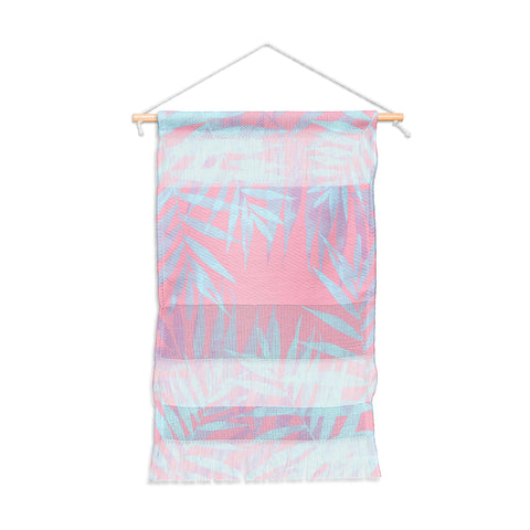 Emanuela Carratoni Pink and Blue Tropicana Wall Hanging Portrait