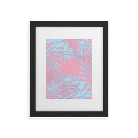 Emanuela Carratoni Pink and Blue Tropicana Framed Art Print