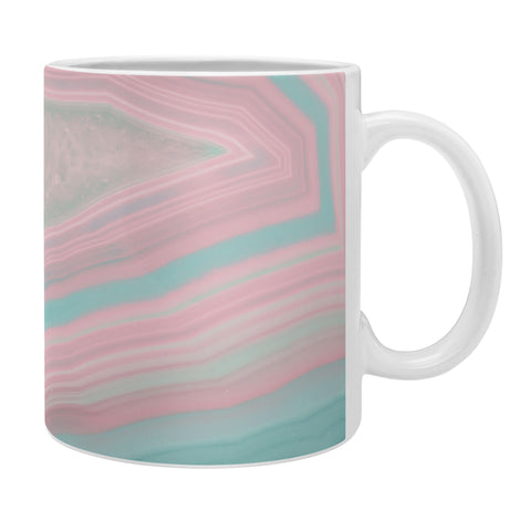 Emanuela Carratoni Pink and Teal Agate Coffee Mug