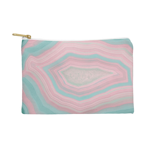 Emanuela Carratoni Pink and Teal Agate Pouch