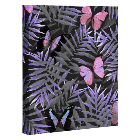 Emanuela Carratoni Pink Butterflies Dance Art Canvas