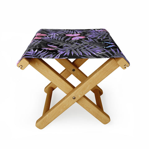 Emanuela Carratoni Pink Butterflies Dance Folding Stool