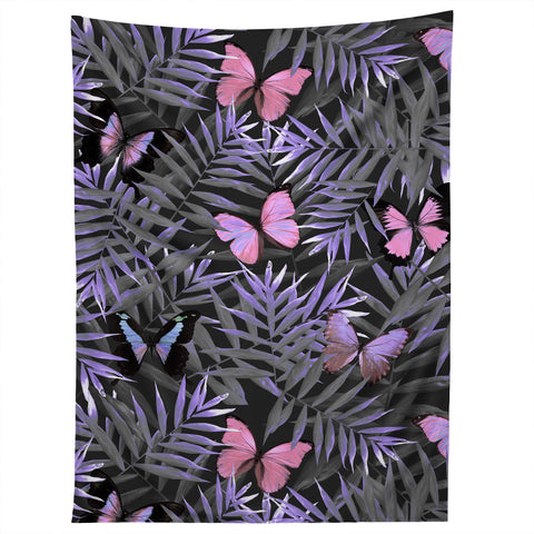 Emanuela Carratoni Pink Butterflies Dance Tapestry