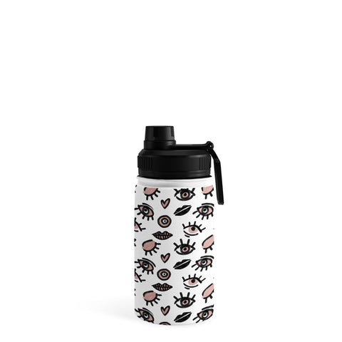Emanuela Carratoni Pink Eyes Water Bottle