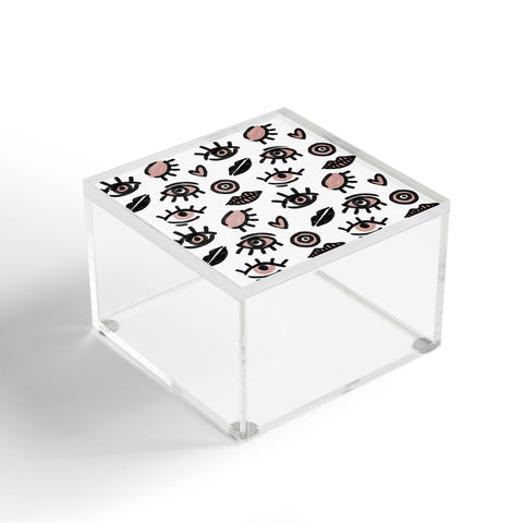 Emanuela Carratoni Pink Eyes Acrylic Box