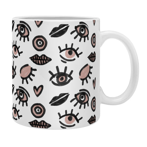 Emanuela Carratoni Pink Eyes Coffee Mug