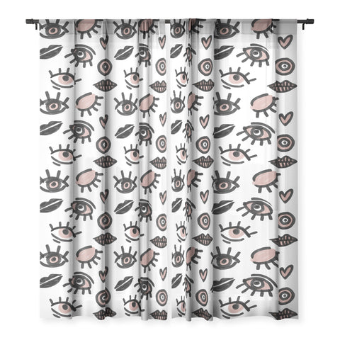 Emanuela Carratoni Pink Eyes Sheer Non Repeat