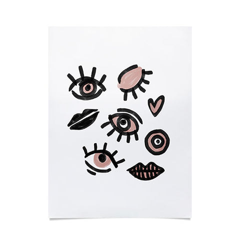 Emanuela Carratoni Pink Eyes Poster