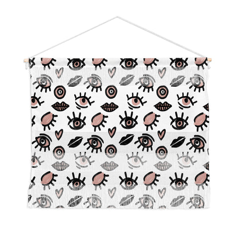 Emanuela Carratoni Pink Eyes Wall Hanging Landscape