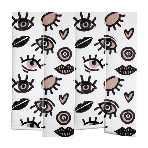 Emanuela Carratoni Pink Eyes Wall Mural