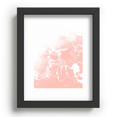 Emanuela Carratoni Pink Marble with White Recessed Framing Rectangle