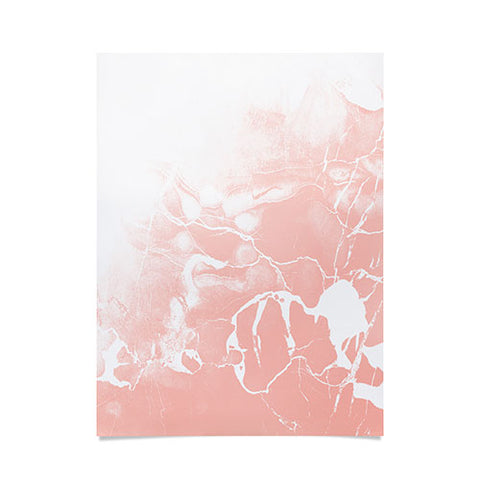 Emanuela Carratoni Pink Marble with White Poster