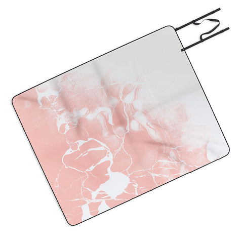 Emanuela Carratoni Pink Marble with White Picnic Blanket