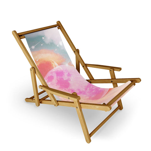 Emanuela Carratoni Pink Moon Landscape Sling Chair
