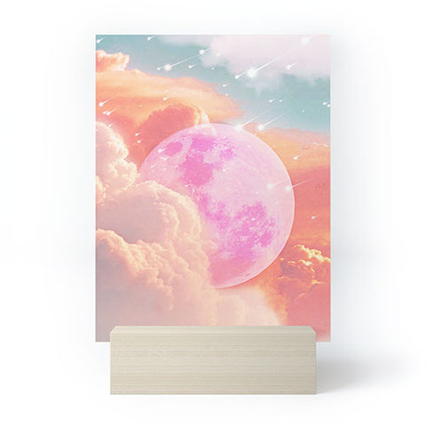 Emanuela Carratoni Pink Moon Landscape Mini Art Print