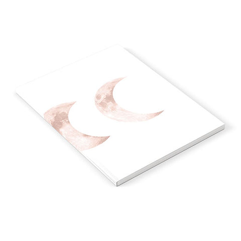 Emanuela Carratoni Pink Moon on White Notebook