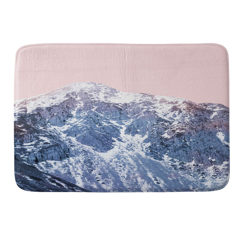 Emanuela Carratoni Pink Mountains Memory Foam Bath Mat