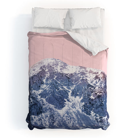 Emanuela Carratoni Pink Mountains Comforter