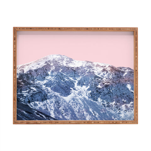 Emanuela Carratoni Pink Mountains Rectangular Tray