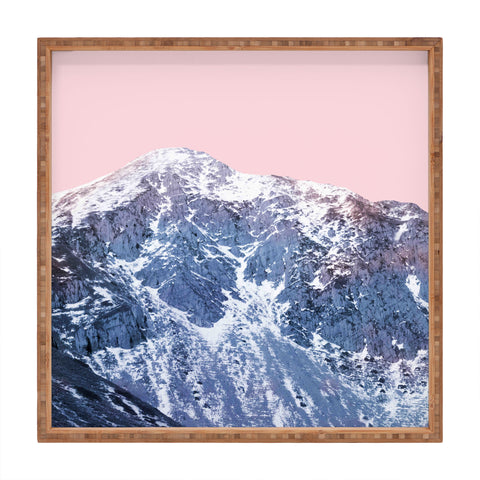 Emanuela Carratoni Pink Mountains Square Tray