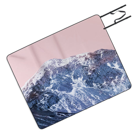 Emanuela Carratoni Pink Mountains Picnic Blanket