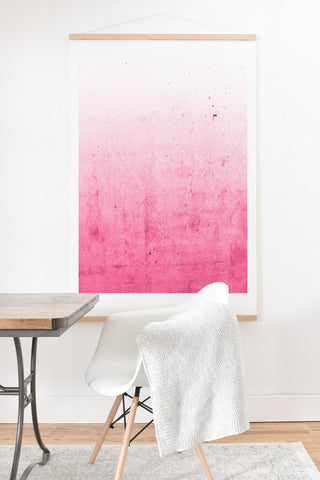 Emanuela Carratoni Pink Ombre Art Print And Hanger