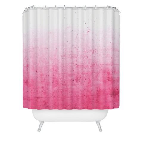 Emanuela Carratoni Pink Ombre Shower Curtain