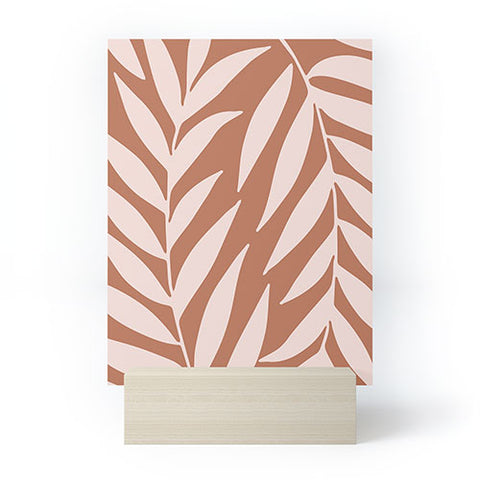 Emanuela Carratoni Pink Palms on Baked Earth Mini Art Print