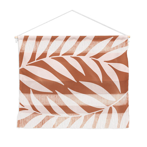 Emanuela Carratoni Pink Palms on Baked Earth Wall Hanging Landscape