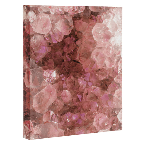 Emanuela Carratoni Pink Quartz Crystals Art Canvas