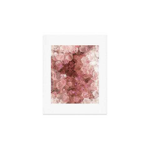 Emanuela Carratoni Pink Quartz Crystals Art Print