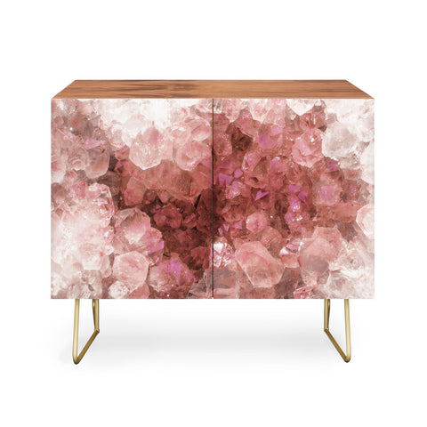 Emanuela Carratoni Pink Quartz Crystals Credenza