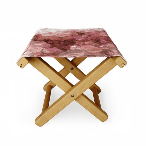 Emanuela Carratoni Pink Quartz Crystals Folding Stool