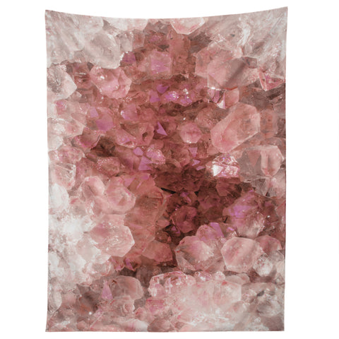 Emanuela Carratoni Pink Quartz Crystals Tapestry