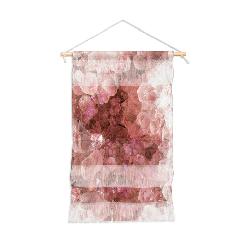 Emanuela Carratoni Pink Quartz Crystals Wall Hanging Portrait