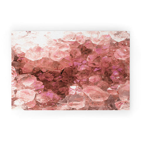 Emanuela Carratoni Pink Quartz Crystals Welcome Mat