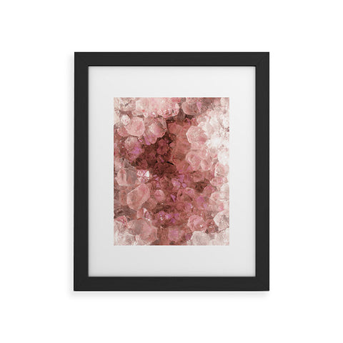 Emanuela Carratoni Pink Quartz Crystals Framed Art Print