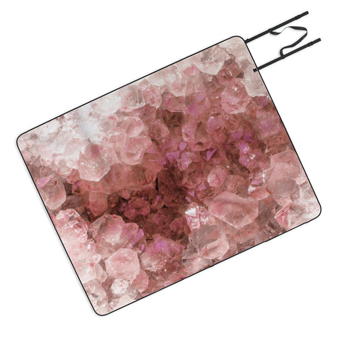 Emanuela Carratoni Pink Quartz Crystals Picnic Blanket