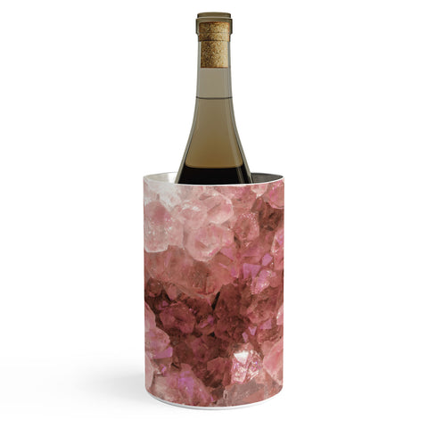 Emanuela Carratoni Pink Quartz Crystals Wine Chiller